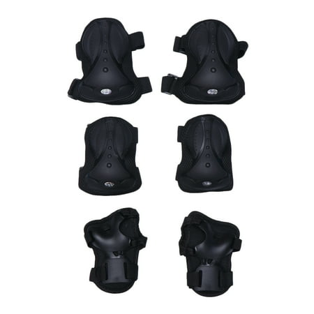 

1 Set Professional Skateboard Roller Skater Knee Pads Knee Protection Knee Protector for Women and Men (Black Free Size)