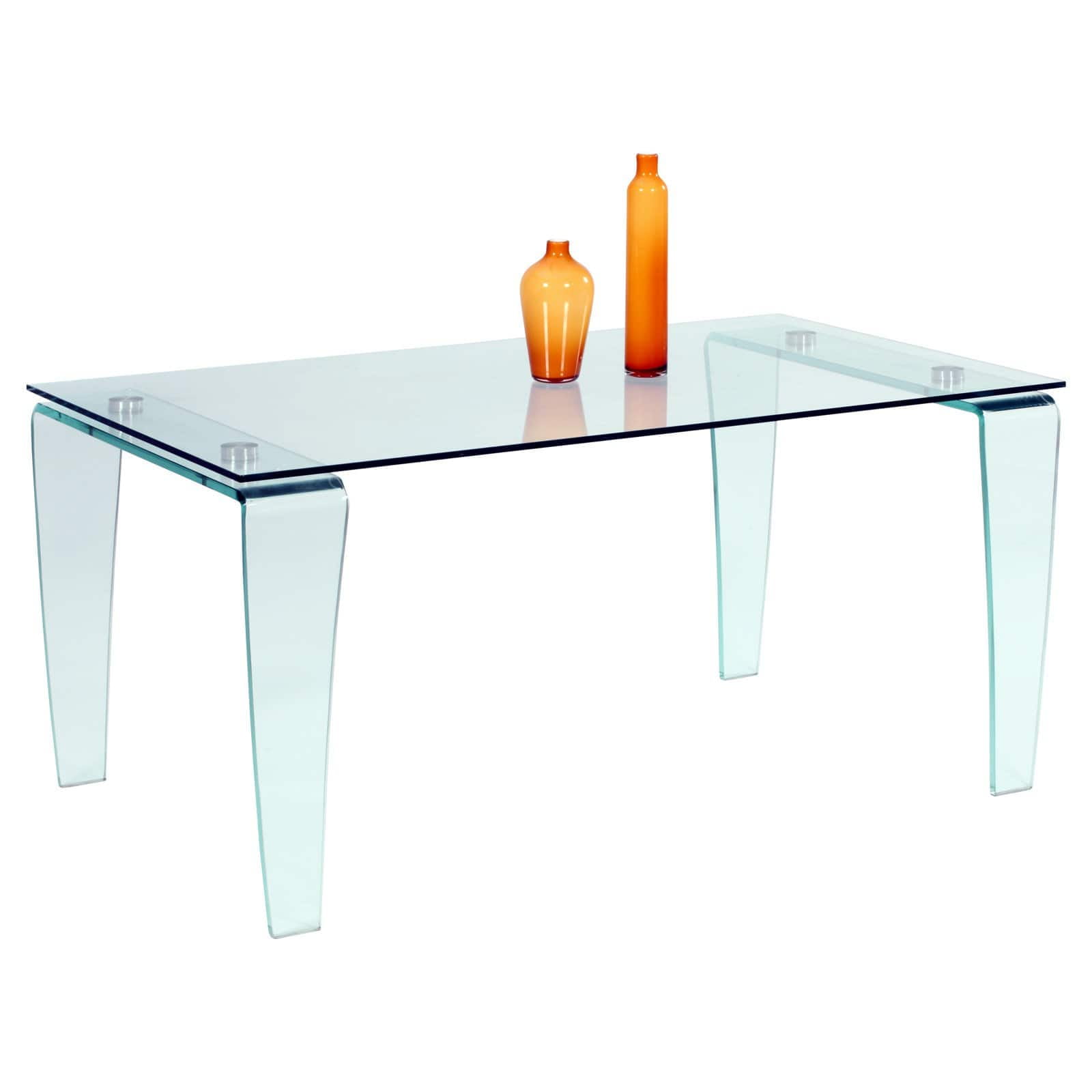 Chintaly Vera Dining Table with Glass Top