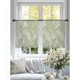 thumbnail image 5 of Summer Palm Leaf Semi Sheer Curtains 54 Inch Length 2 Panels Set, Green Tropical Bloom Silhouettes Sheer Kitchen Curtain Privacy Voile Window Curtain for Living Room Bedroom Rod Pocket Drapes, 5 of 7