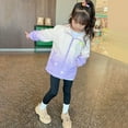 thumbnail image 5 of Vividxx Girls Winter Jacket Girls Gradient Heart Print Jacket Lightweight Windbreaker Outerwear For Autumn Outdoor Activities 9-10 Years, 5 of 9