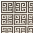 thumbnail image 3 of SAFAVIEH Dhurrie Valentina Geometric Moroccan Wool Area Rug, Brown/Ivory, 5' x 8', 3 of 4
