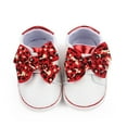 thumbnail image 2 of Baby Girl Sneaker, Non-slip Bow Letters Leopard Print Flats Shoes, 2 of 5