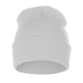 thumbnail image 2 of Classic Plain Cuffed Beanie Winter Knit Hat Skully Cap, Unisex Toboggan Hat, 2 of 2