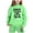 Light Green, variant on Girls Sweatsuit Girls 2 Piece Outfits Children's Long Sleeved Hooded Hoodie Set