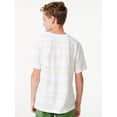 thumbnail image 5 of Free Assembly Boys Short Sleeve Stripe Tee, 2-Pack, Sizes 4-18, 5 of 7