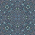 thumbnail image 1 of Ahgly Company Machine Washable Indoor Square Transitional Steel Blue Area Rugs, 8' Square, 1 of 7