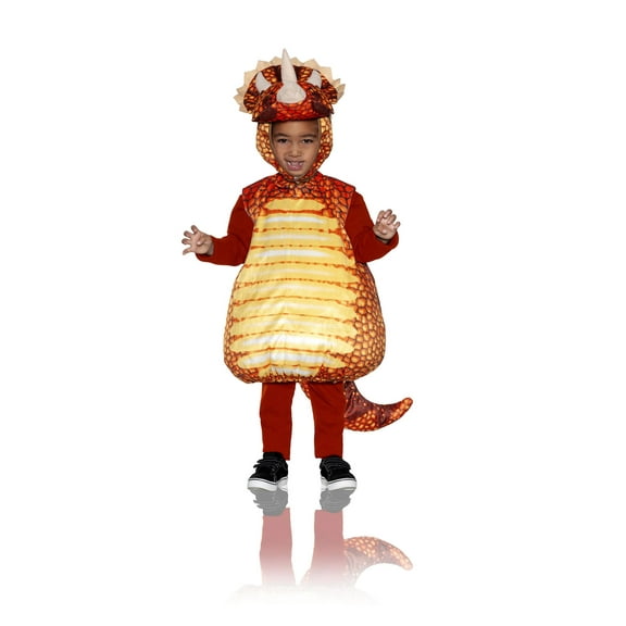 Underwraps Red Triceratops Dinosaur Belly Babies Toddler Costume | X-Large Unisex