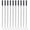 Black, variant on YLOHUIL Ballpoint Pen Refills, 10 Pack 1mm Metal Pen Tips, Black Ink Screw in Refills for Round Ballpoint Pens, Smooth Writing Replacement Cartridges