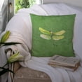 thumbnail image 3 of Carolines Treasures 8864PW1414 Dragonfly on Avacado   Canvas Fabric Decorative Pillow 14Hx14W multicolor, 3 of 4