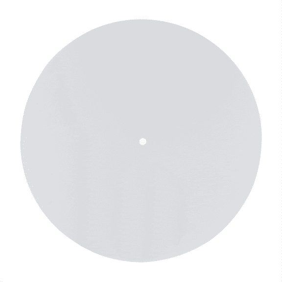 Acrylic Turntable Mat Reduce Static Dust Noise Replacement Record Platter Slipmat for 12 Inch Record Player White