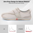 thumbnail image 7 of Barerun Diabetic Wide Walking Shoes for Women & Men with Adjustable Zero Drop Non Slip Casual Sneakers Swollen Feet & Elderly, 7 of 7