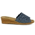 thumbnail image 5 of Spring Step Estella Women's Fashion Wedge Slide Sandals – Casual Leather Heel with Geometric Laser-Cut Detailing, 5 of 6