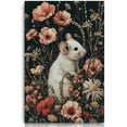 thumbnail image 3 of AVOI Vintage Nordic Rustic William Morris Pictures Wall Art Rustic Cute Mouse Wildflower Plant Nature Wilderness Print Painting for Living Room, Bedroom Unframe: 11x14in, 3 of 4