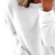 thumbnail image 4 of Pntutb moda mujer cuello redondo manga larga camiseta otoño estampado blusa suelta tops Pntutb Pntutb-4367, 4 of 5
