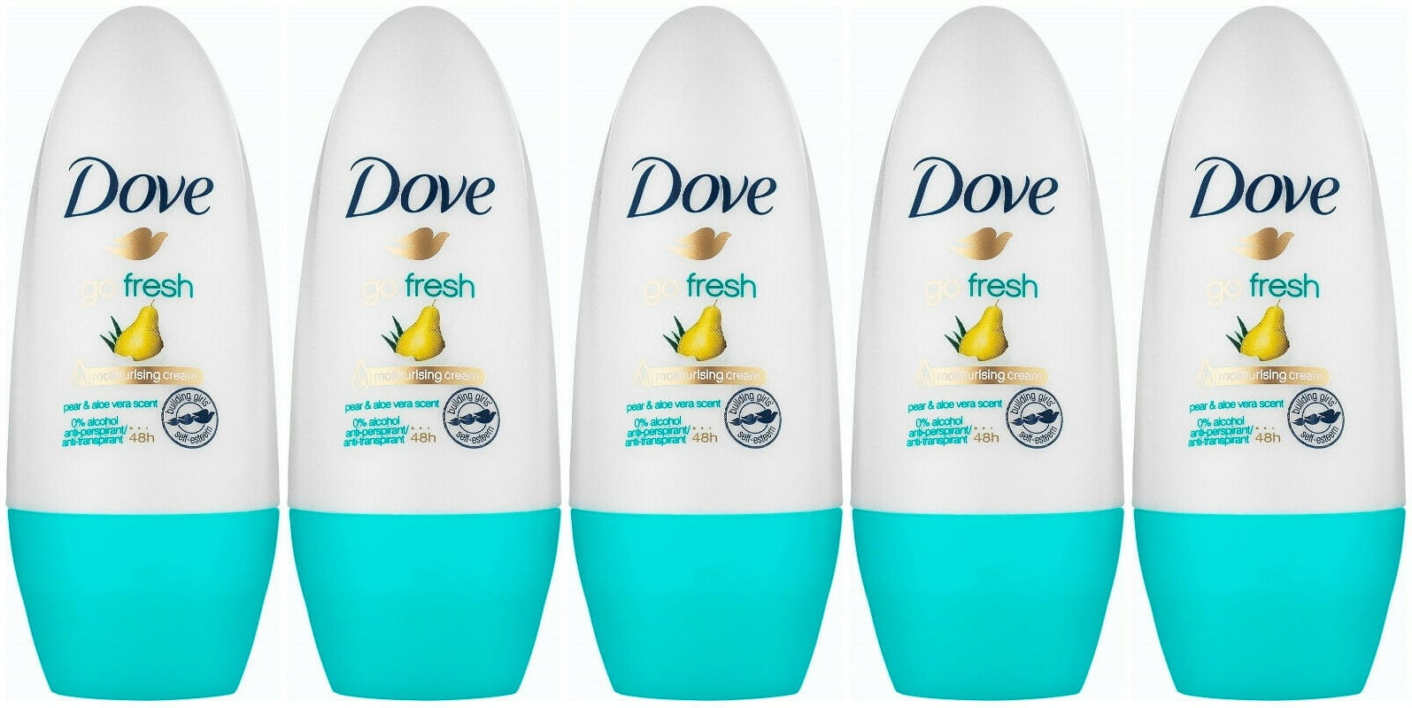 Dove Go Fresh Pear and Aloe Antiperspirant Rollon, 50 Ml / 1.7 Ounce