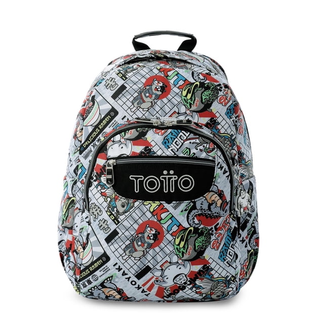 TOTTO Mochila Escolar Grande para Niño Porta Laptop 14 Repelente a Líquidos | 20 L ACUARELA multicolor G