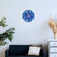 thumbnail image 4 of Silent Wall Clock 40cm/15.75in Round Wall Clock Retro Glass Crystal Flower Art Hanging Clock for Home Living Room Bedroom Kitchen Non Ticking Battery Operated Living Room Mute Clock, 4 of 5