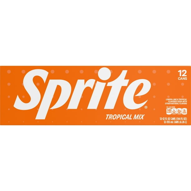 Sprite Tropical Mix Fridge Pack Cans, 12 fl oz, 12 Pack - Walmart.com