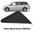 thumbnail image 3 of High Strength Plastic Rear View Mirror Corner  Trim for Grand Caravan 2008-2020, Town and Country 2008-2020, Stylish Look, Weather Proof with Side View Mirror Flag Applique Panel, 3 of 7