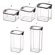 thumbnail image 3 of Injueey Contenedor de almacenamiento de alimentos, dispensador de frijoles, cereales, harina para hornear, caja organizadora Organizadores de utensilios de cocina 950ML, 3 of 6