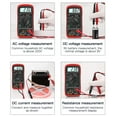 thumbnail image 2 of ANENG AN8205C Multimeter Digital Display Backlight AC/DC Detector Multifunctional Voltmeter Portable Temperature Multimetro Tester Electronic Detector Red, 2 of 9