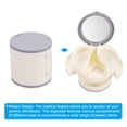 thumbnail image 4 of Unique Bargains Rotating Jewelry Organizer, 4 Layer Small Jewelry Storage Box Mirror Jewelry Case Holder Style 1, White, 4 of 6