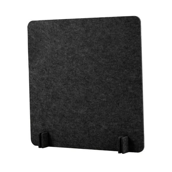 Mampara acústica de escritorio para reducir el ruido y las distracciones visuales, pantalla de privacidad, Cuadrado negro