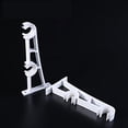 thumbnail image 1 of Easy2Hang Curtain holder Metal Double Curtain Drapery Rod Bracket for 1-1-1/4inchs 25mm-32mm Drape Rods 2pcs white, 1 of 1