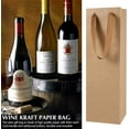 thumbnail image 4 of 10 bolsas de papel Kraft para botellas de vino, bolsas de regalo, bolsas para botellas, bolsas de regalo de papel marrón, bolsas de vino con asas, bolso de vino de papel Kraft Sincero Electrónica, 4 of 5