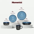 thumbnail image 7 of HomeVss 20-Piece plates and bowls sets - Serves 4, Reactive Glaze Dinnerware Set Bubble Blue, Microwave & Dishwasher Safe, 7 of 7