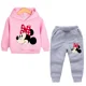 thumbnail image 3 of Conjunto de 2 piezas de ropa de Disney para niñas, primavera y otoño, con estampado de Minnie, sudaderas con capucha y pantalones deportivos para niñas pequeñas, 3 of 5