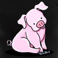 thumbnail image 3 of CafePress - Sitting Pig Women's Dark Pajamas - Women's Short Sleeve Print T-Shirt and Pants Dark Cotton Pajama Set, 3 of 7