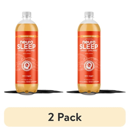 (2 pack) neuroSLEEP | Tangerine Dream | Functional Beverage for Restful Sleep, Non-Carbonated (14.5oz each)