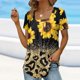 thumbnail image 3 of Gibobby Casual Playera de Manga Corta para Mujer Tops verano para mujer, cuello cuadrado, plisado, frente, manga corta, túnica, camisas (Negro,CH), 3 of 4
