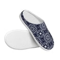 thumbnail image 3 of Lsque Geometry Flower Pattern Womens Comfort Cotton on Scuff With Memory Foam and Anti-skid Sole Slipper-37/38, 3 of 7