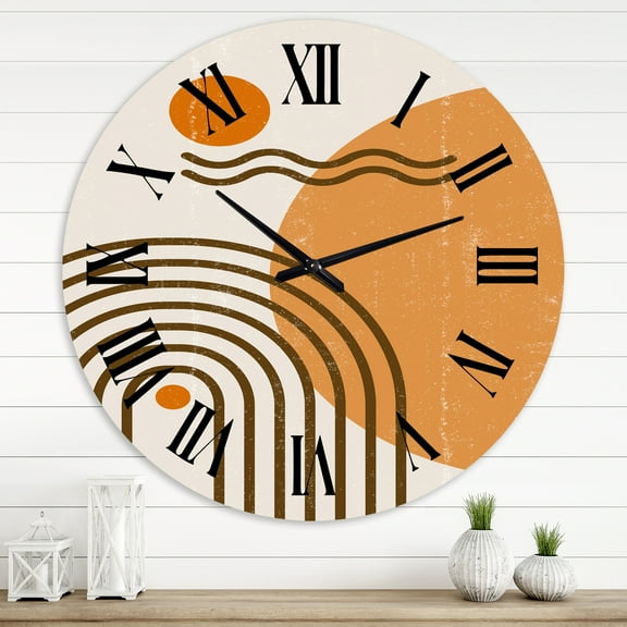 Designart 1 in Modern,Contemporary Wall Clock