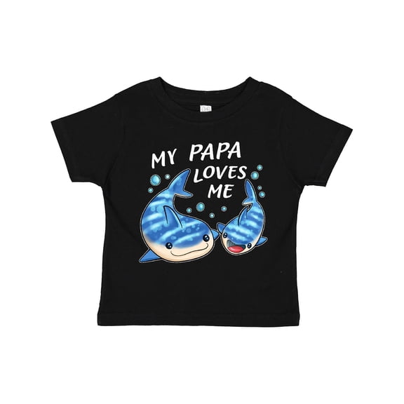 Inktastic My Papa Loves Me- whale shark Boys or Girls Toddler T-Shirt