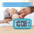 thumbnail image 6 of PEAKEEP Smart Night Light Digital Alarm Clock with Indoor Temperature, Battery Operated Desk Small Clock (Blue), 6 of 7