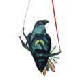 thumbnail image 2 of Acrílico Crow Bird colgante ornamento ventana pared atrapasol jardín colgar casa decoración modelo pedante señuelo Soledad Colgante de pájaro cuervo, 2 of 7