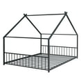 thumbnail image 4 of Cterwk Full Size Metal House Bed, Black, 4 of 9
