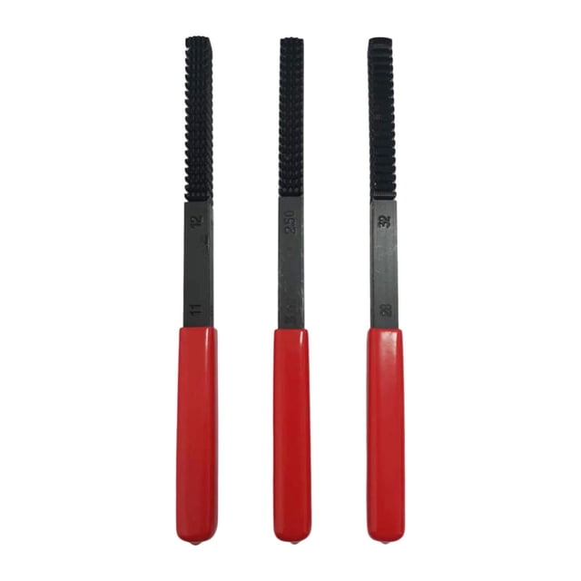 3 limas restauradoras de roscas Herramientas de roscado automotriz Lima restauradora de roscas para reparación de metales Lima de reparación de roscas