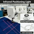 thumbnail image 2 of Magnetic Sewing Machine Positioning Light, 2026 Upgraded Laser Guide with Adjustable Multi-Mode Line/Cross/Dot Projection, Bendable Arm, 2 of 8
