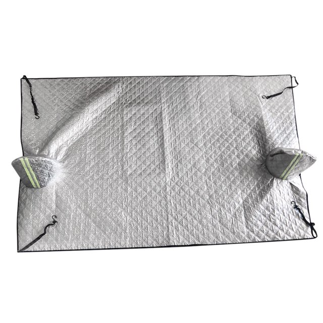 CARTTOU Car Windshield Snow Cover, Windshield Ice Snow Removal Frost Guard Winter Waterproof with Mirror Cover Car Sunshades