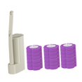 thumbnail image 4 of Kit de cepillo de inodoro con varilla para inodoro, sistema de limpieza de inodoro montado en la pared Sabor a lavanda, 4 of 9