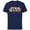 Navy, variant on Star Wars Logo Luke Skywalker Tatooine - Short Sleeve Cotton T-Shirt for Adults - Customized-Navy