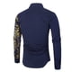 thumbnail image 5 of Camisas con botones y estampado floral para hombre, camisas de lujo informales ajustadas de manga larga con estampado de cachemira para fiestas, graduaciones, bodas y clubes, 5 of 5