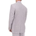 thumbnail image 5 of Raphael Classic Fit Gray Pinstriped Two Button Linen Suit, 5 of 5
