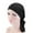 Black, variant on Bucket Hats Fashion Women Reversible Adjustable Beading Braid Hat Ruffle Cancer Wrap Cap Sleep Caps Satin Lined Hair Bonnets Black