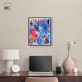 thumbnail image 3 of Colorburst Mirage Canvas Maximalist Abstract by Art Remedy, Black Frame, 16 x 20, 3 of 7