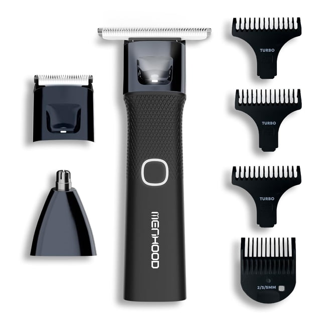 MENHOOD Grooming Trimmer Ultra For Men Multi-Purpose Trimmer For Groin, Body, Ear & Nose, Beard Hair | Rechargeable | Waterproof| 180 Min Run-time